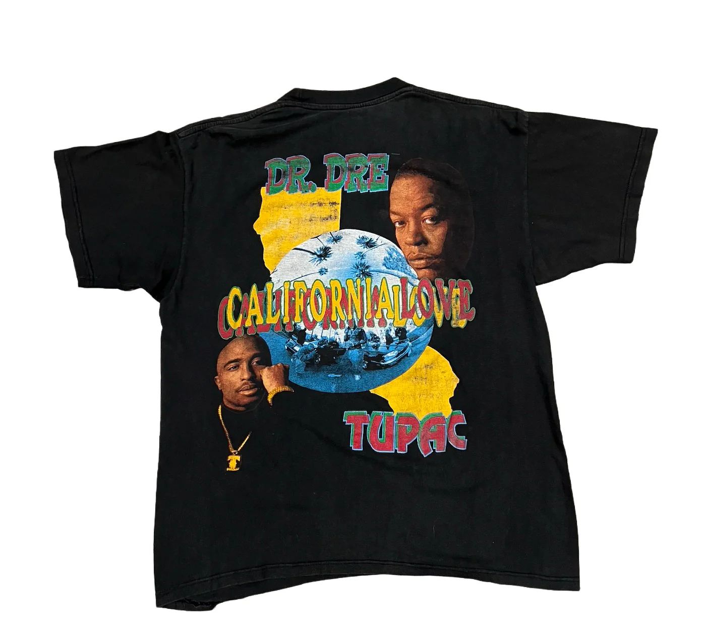 2pac 'All Eyes On Me' Vintage Tee - Image 2