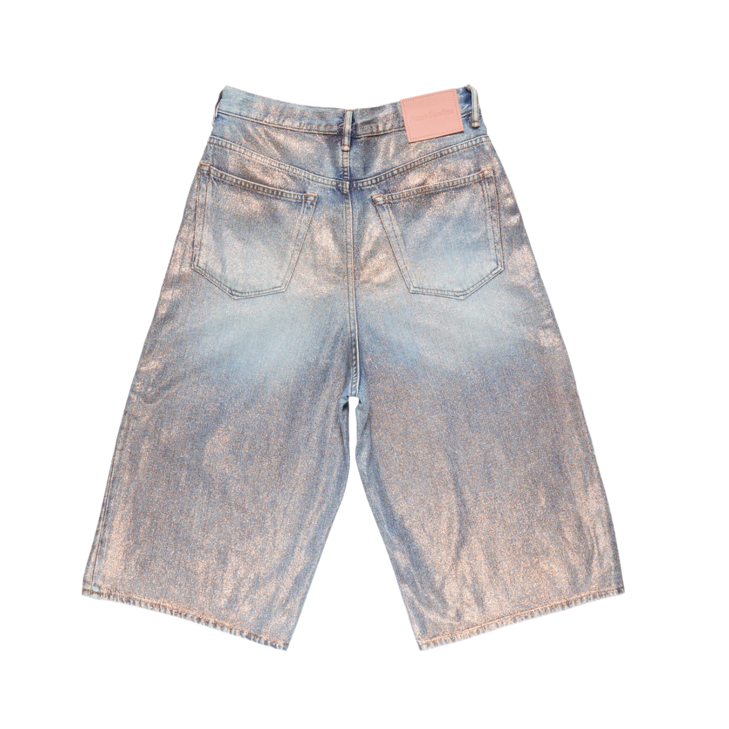 Acne Studios 'Glittered' Denim Shorts - Image 2