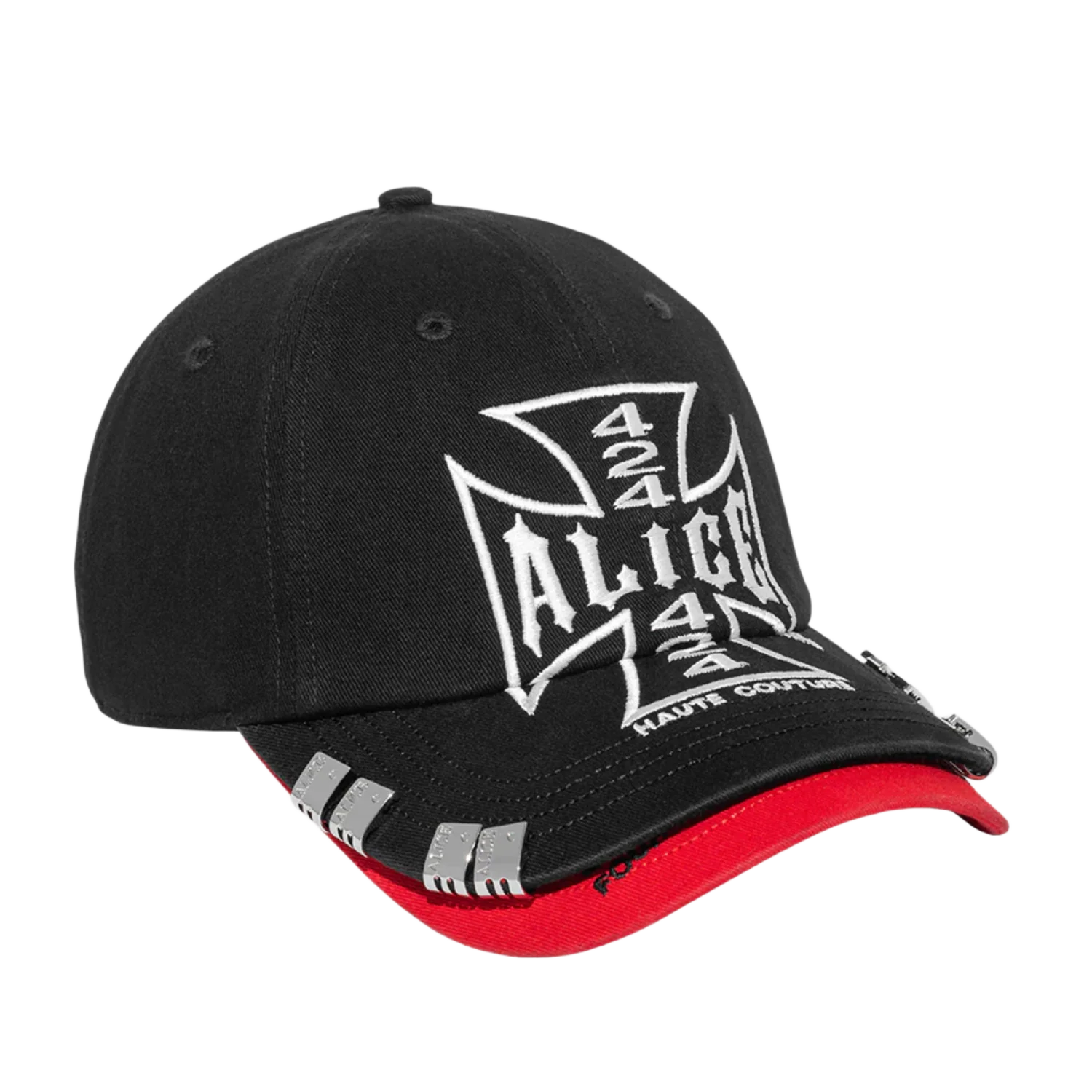 Alice 424 'Black/Red' Double Brim Cap