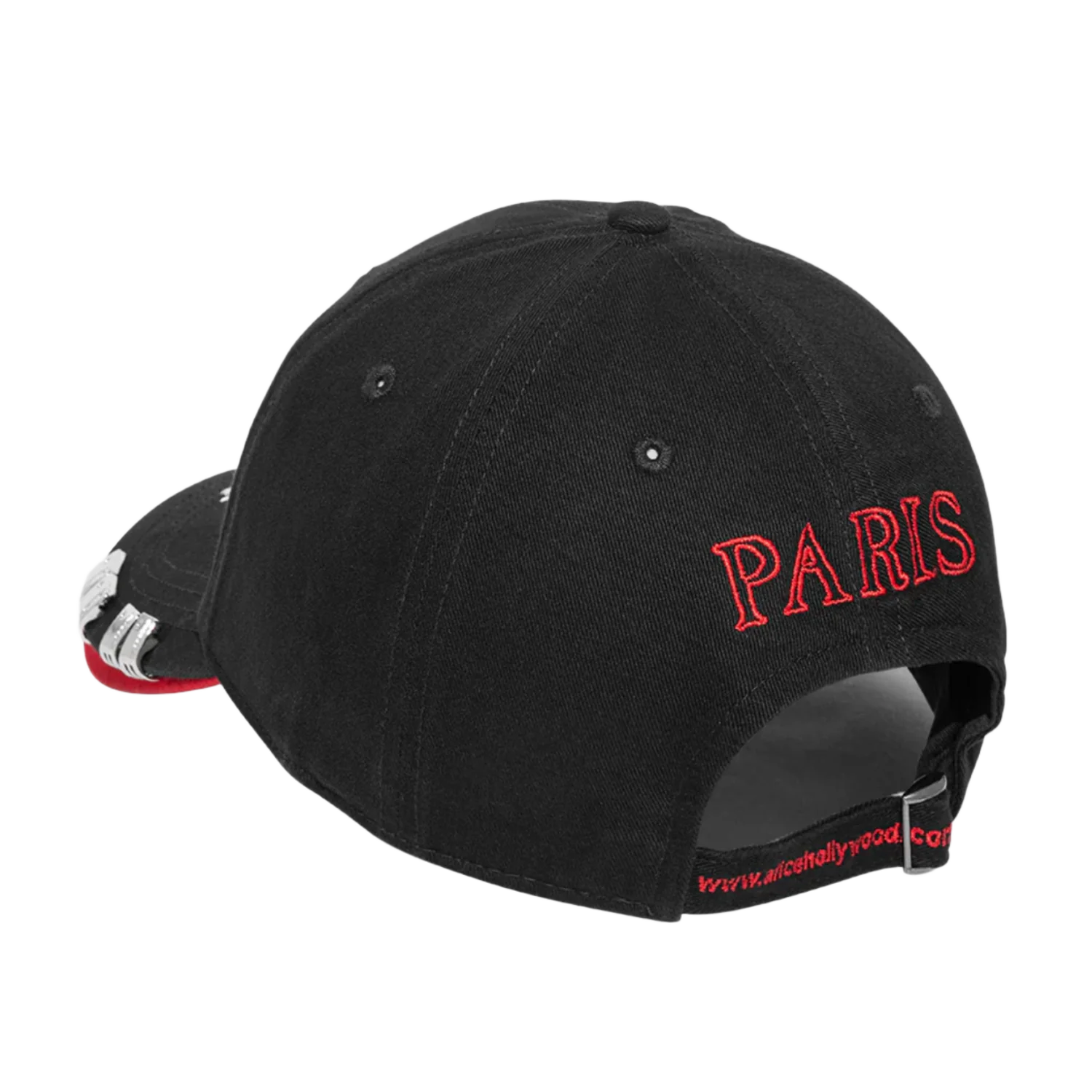 Alice 424 'Black/Red' Double Brim Cap - Image 2