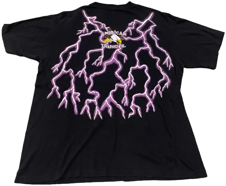 American Thunder 'Feel The Wind' Rhinestone Vintage Tee - Image 2