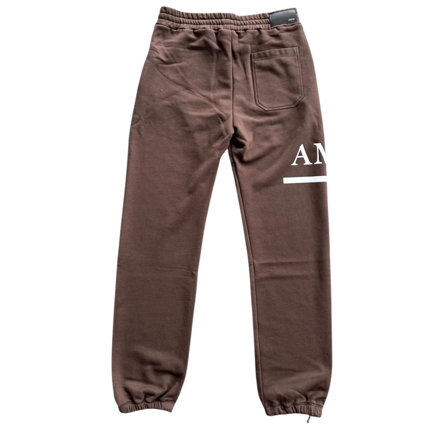 Amiri 'MA Bar Logo' Brown Sweatpants - Image 2