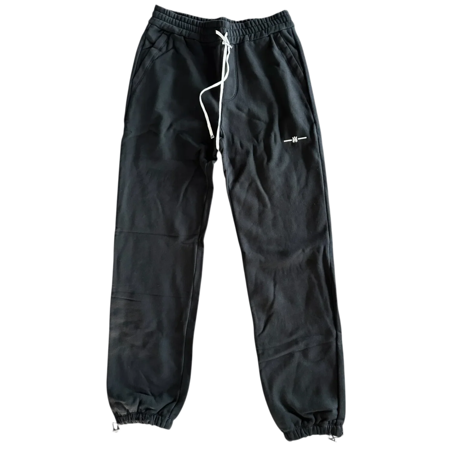 Amiri 'Micro MA Bar Logo' Black Sweatpants