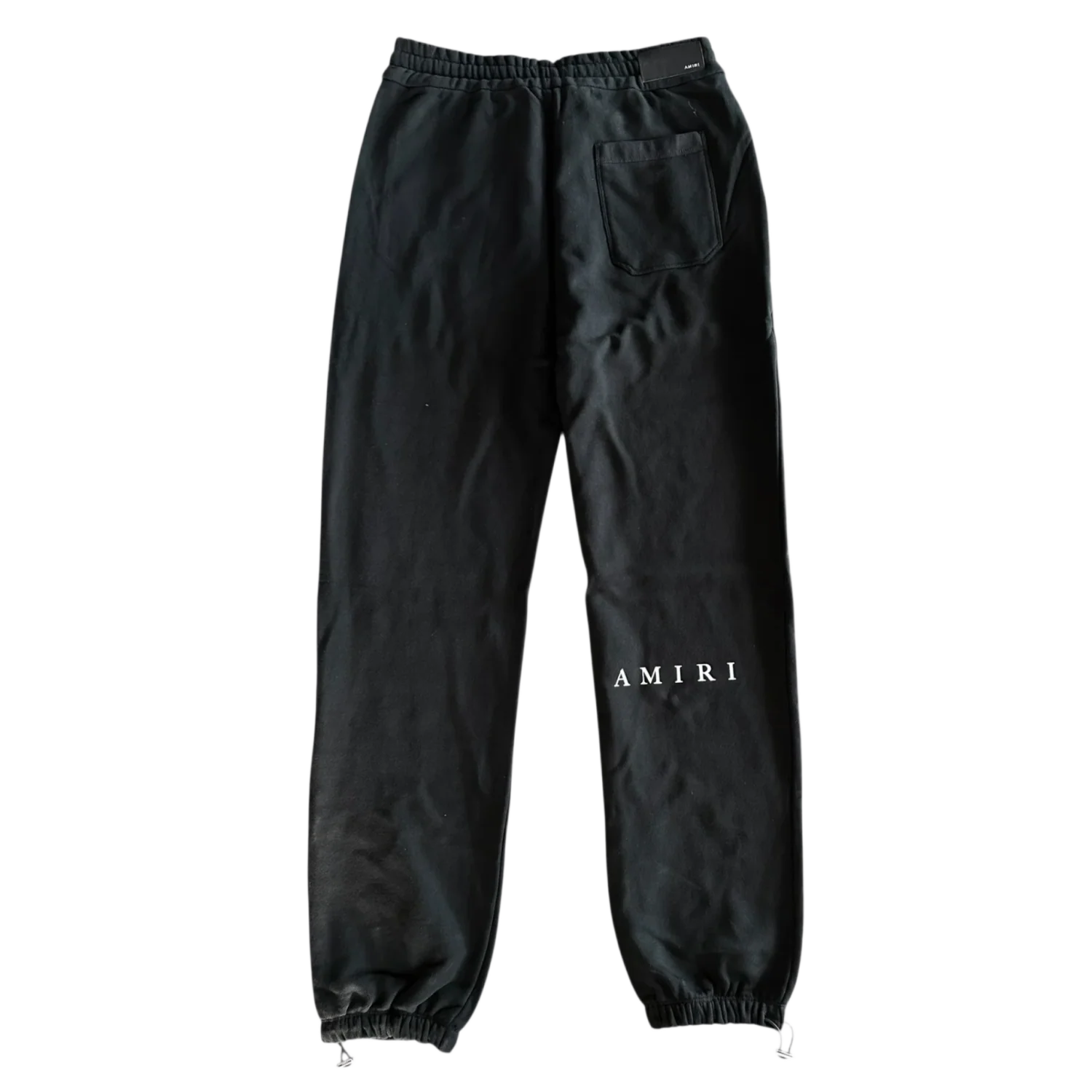 Amiri 'Micro MA Bar Logo' Black Sweatpants - Image 2