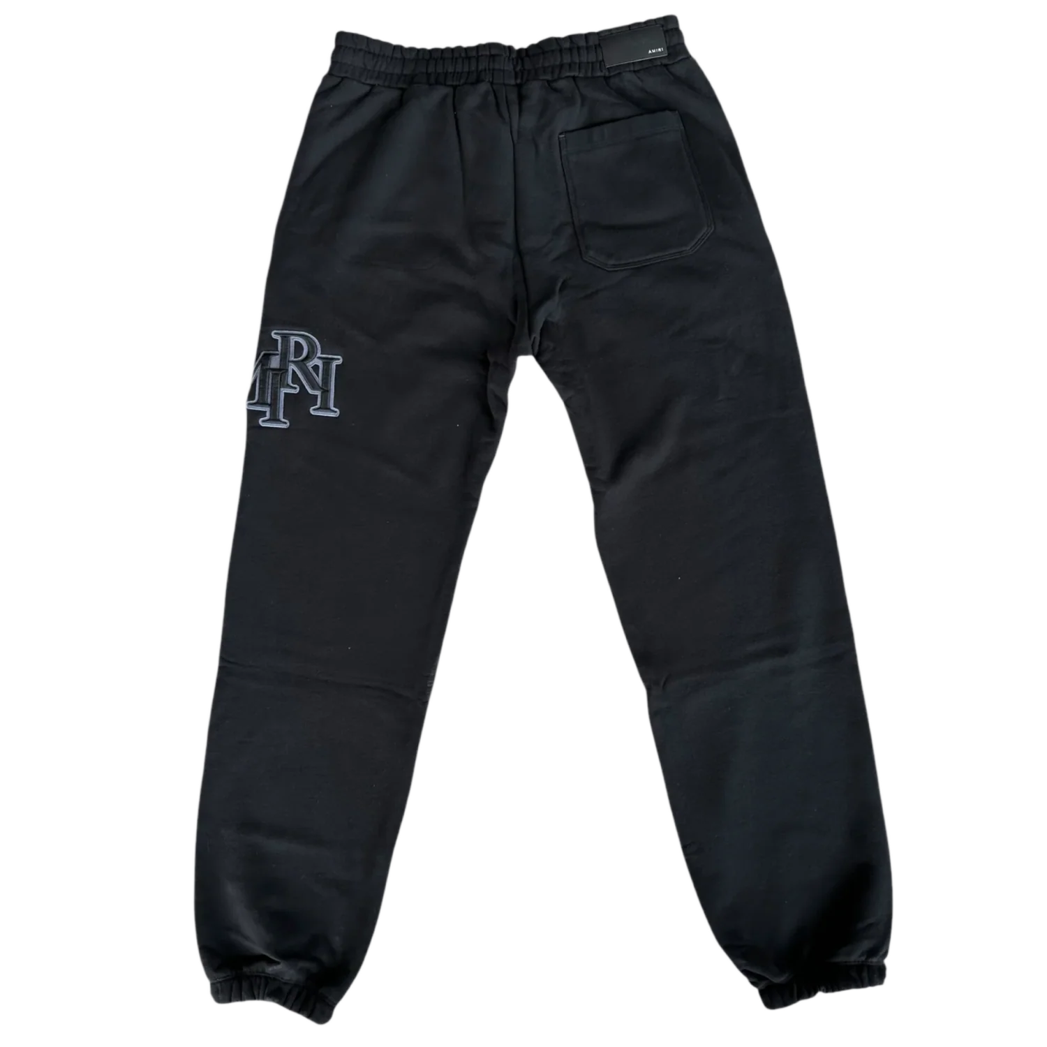 Amiri 'Staggered Logo' Black Sweatpants - Image 2
