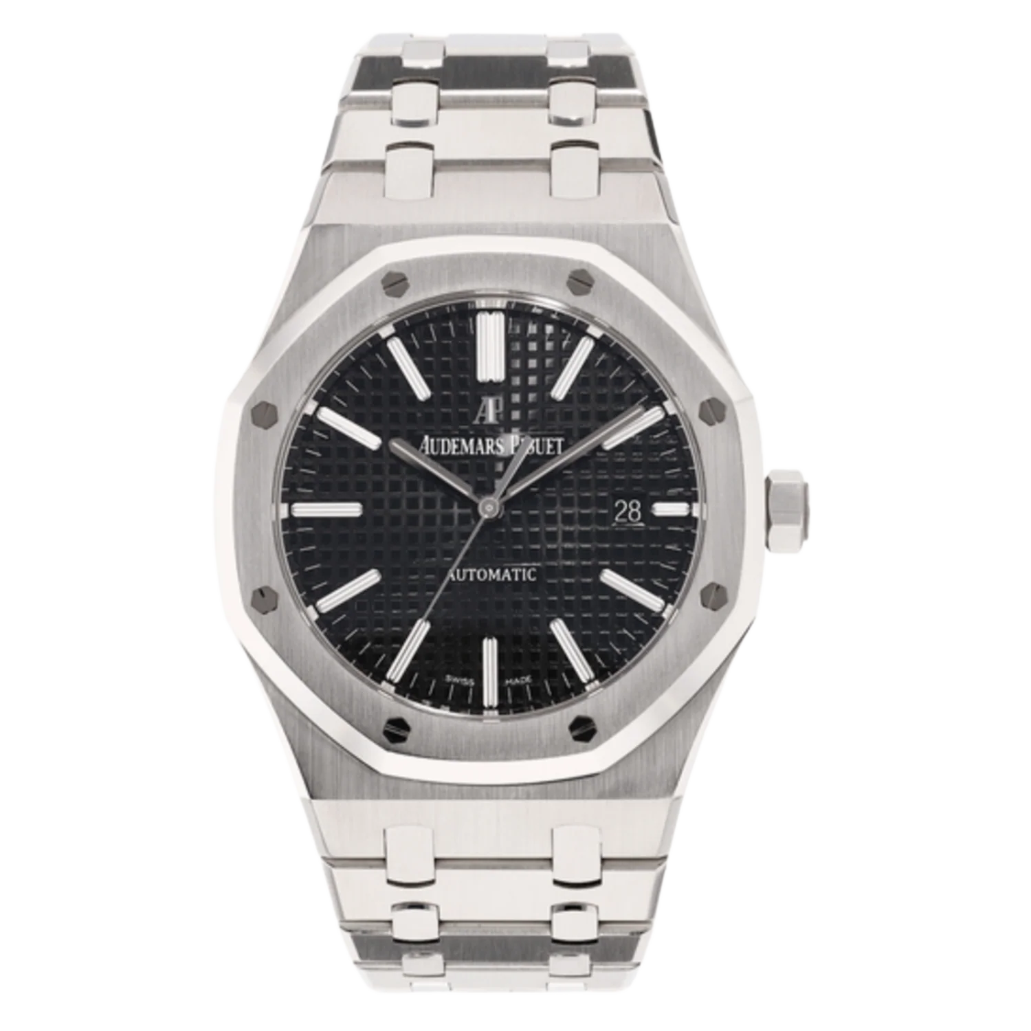 Audemars Piguet 'Black Dial' Royal Oak 41 Stainless Steel Watch 2022 15500ST