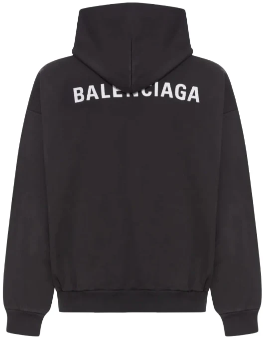 Balenciaga 'Embroidered' Logo Print Hoodie - Image 2