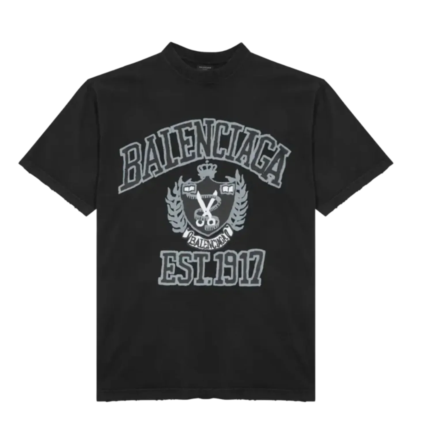 Balenciaga 'Est 1917' Black Tee