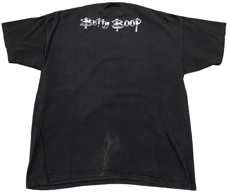 Betty Boop 'Burning Candle' Vintage Tee - Image 2