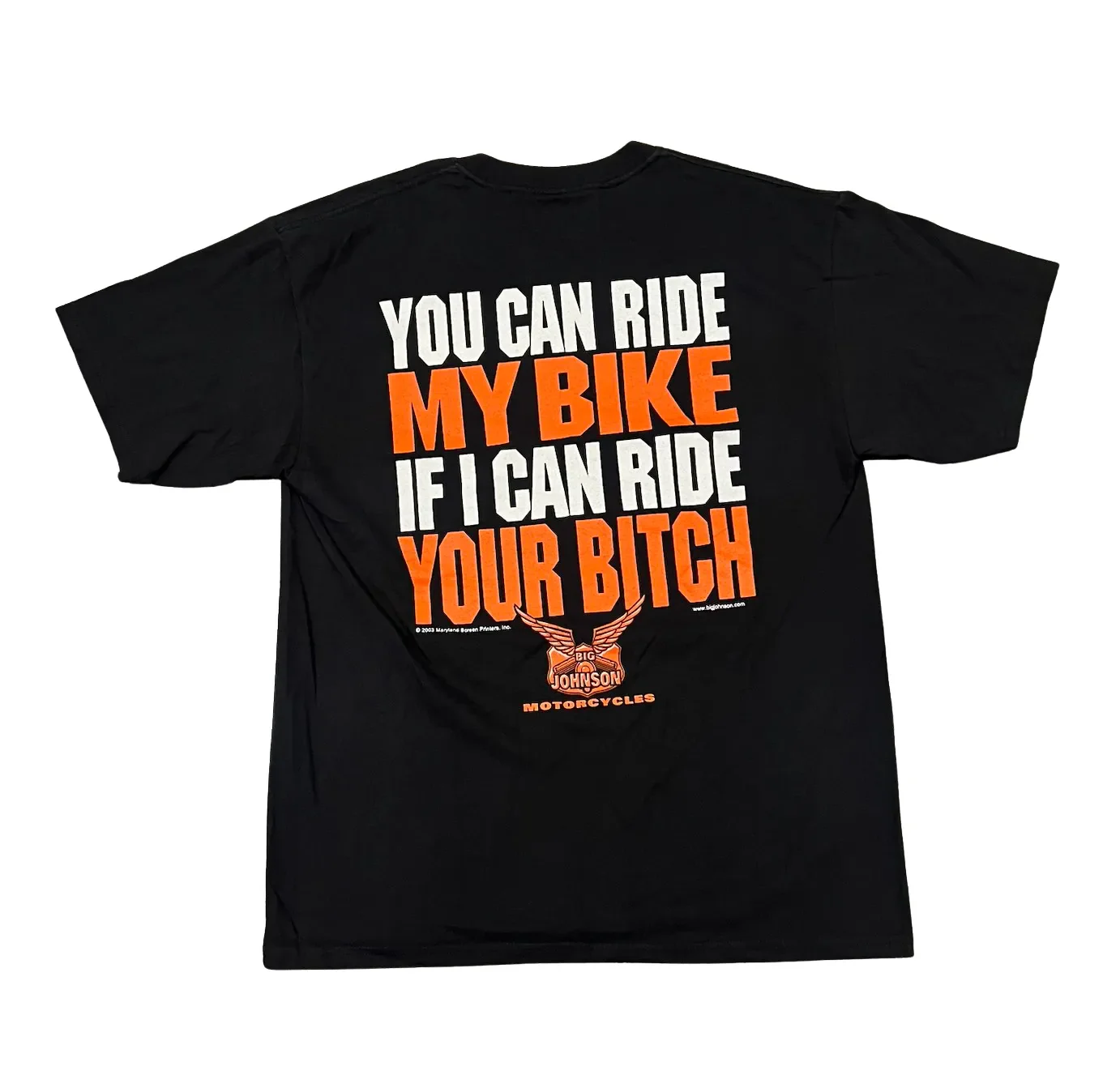 Big Johnson 'My Bike' Vintage Tee - Image 2