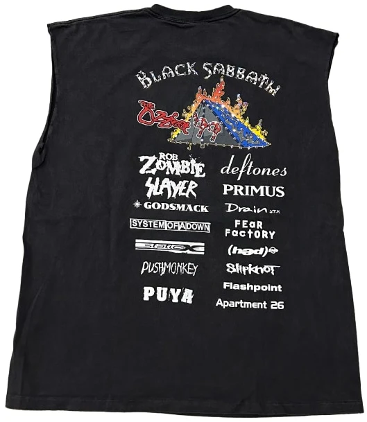 Black Sabbath '1999 Ozifest' Rhinestone Vintage Tee - Image 2