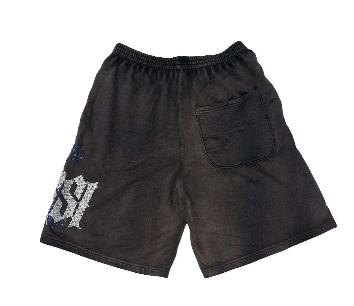 Bossi 'Blue Skull' Faded Wash Shorts - Image 2