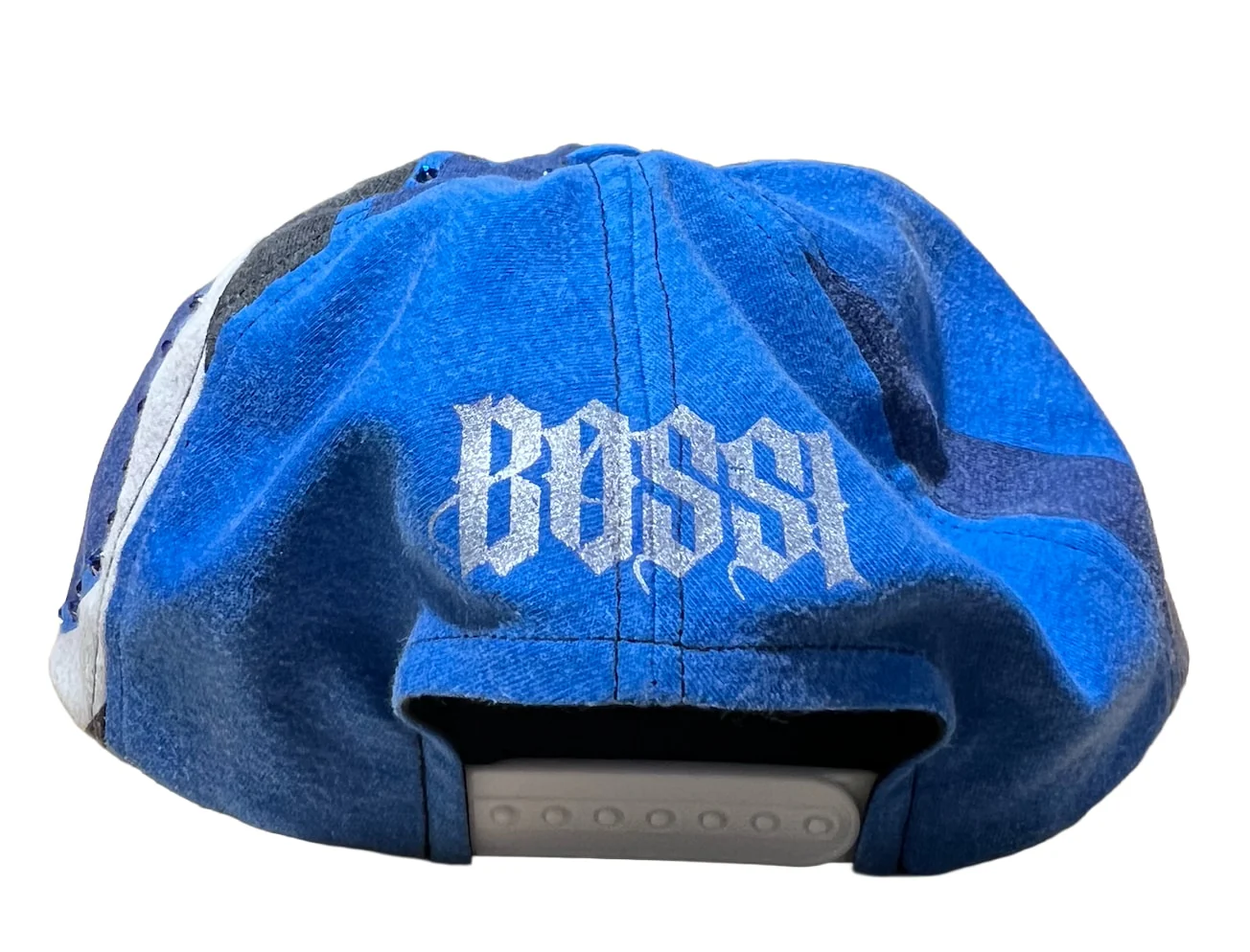 Bossi 'Dark/Light Blue' Fox Rhinestone Hat - Image 2