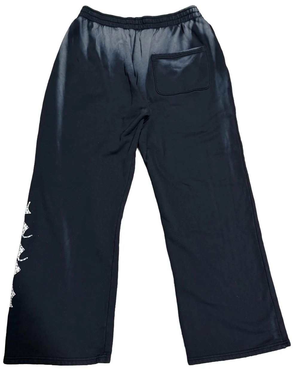 Bossi 'Flame' Washed Black Rhinestone Sweatpants - Image 2