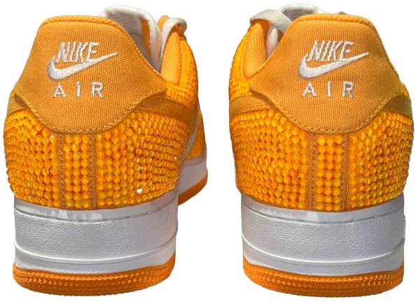 Bossi 'Orange and White' Rhinestone Sneakers - Image 2