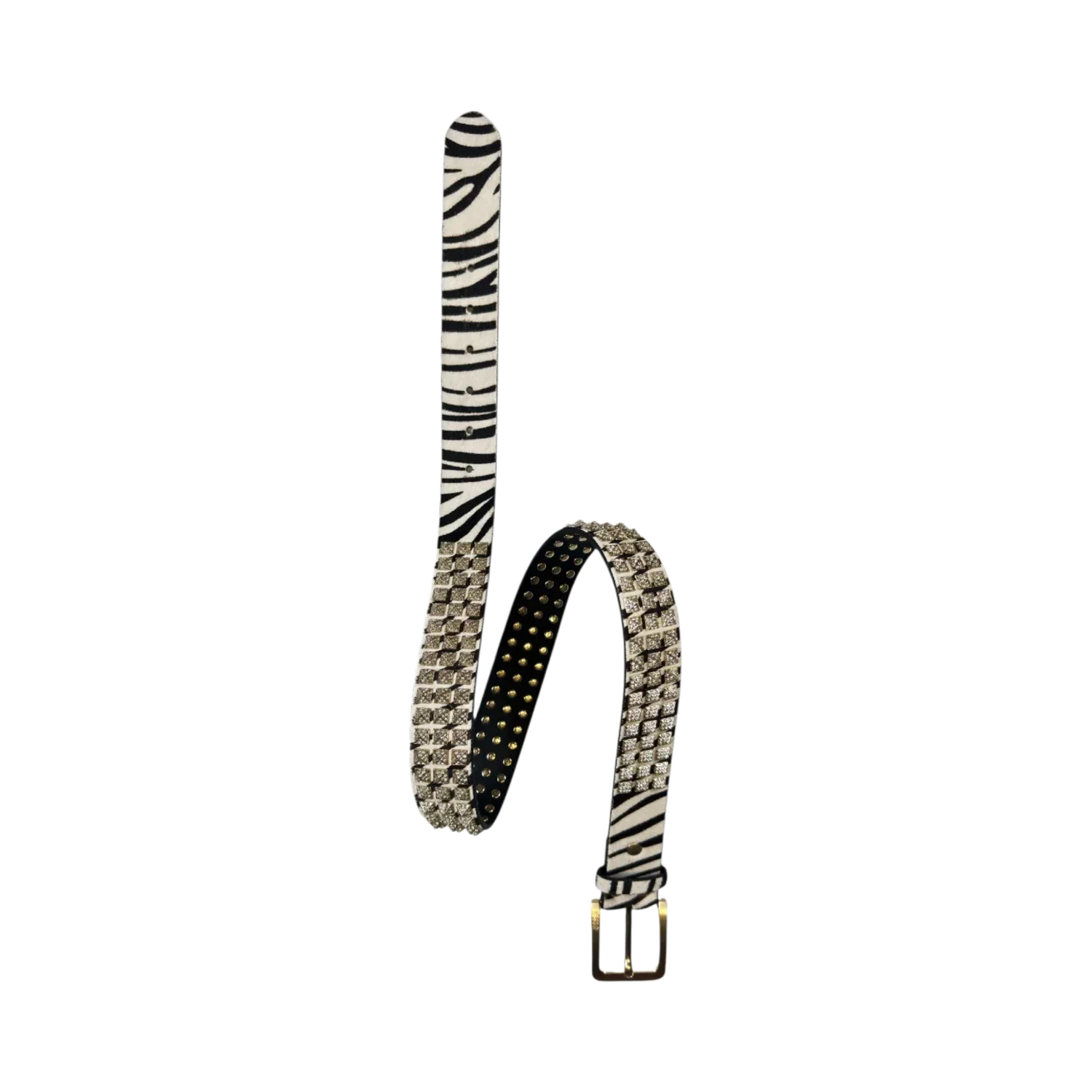 Bossi 'Gold on Zebra' Studded Belt - Image 2