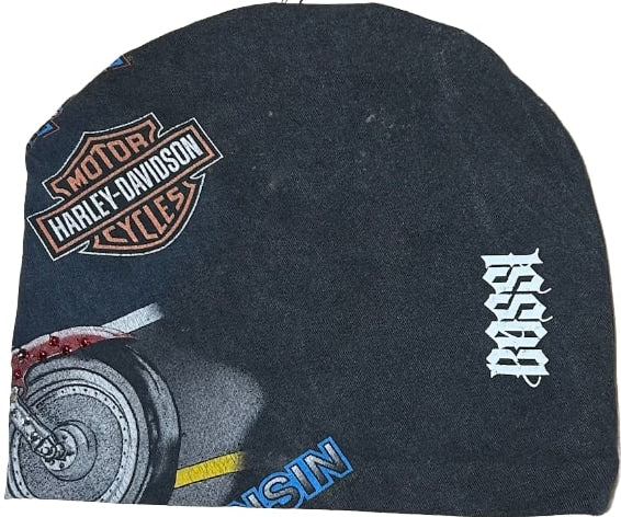 Bossi Uke's' Rhinestone Vintage Beanie - Image 2