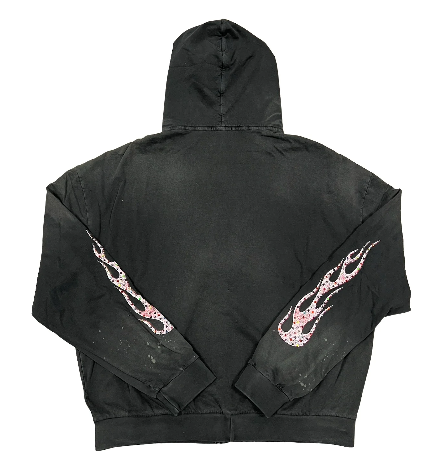 Bossi 'White and Red Splat' Grey Zip-Up - Image 2