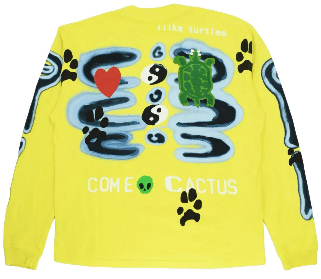 Cactus Plant Flea Market 'Complexcon Come Tees' Yellow Longsleeve - Image 2