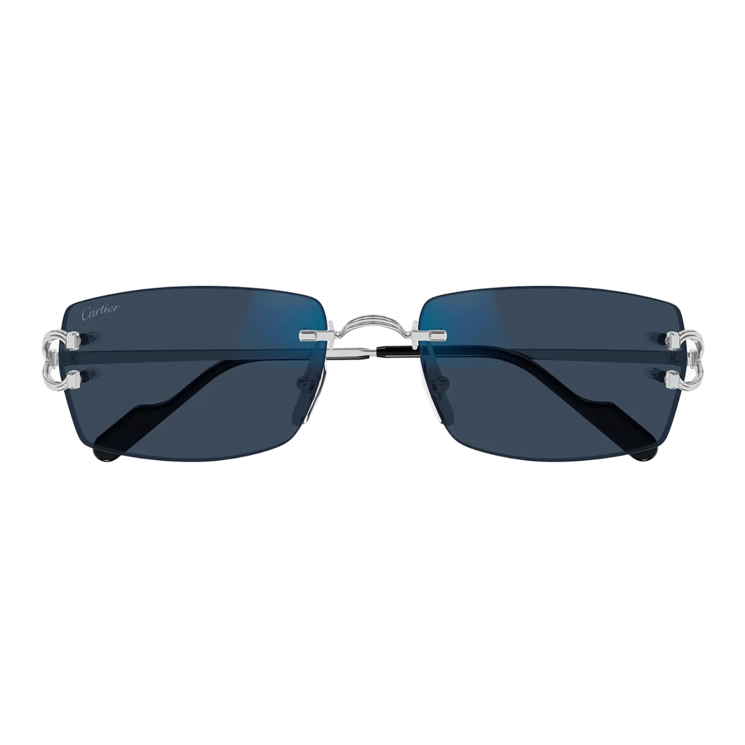 Cartier 'Blue Tint' Rectangle Sunglasses