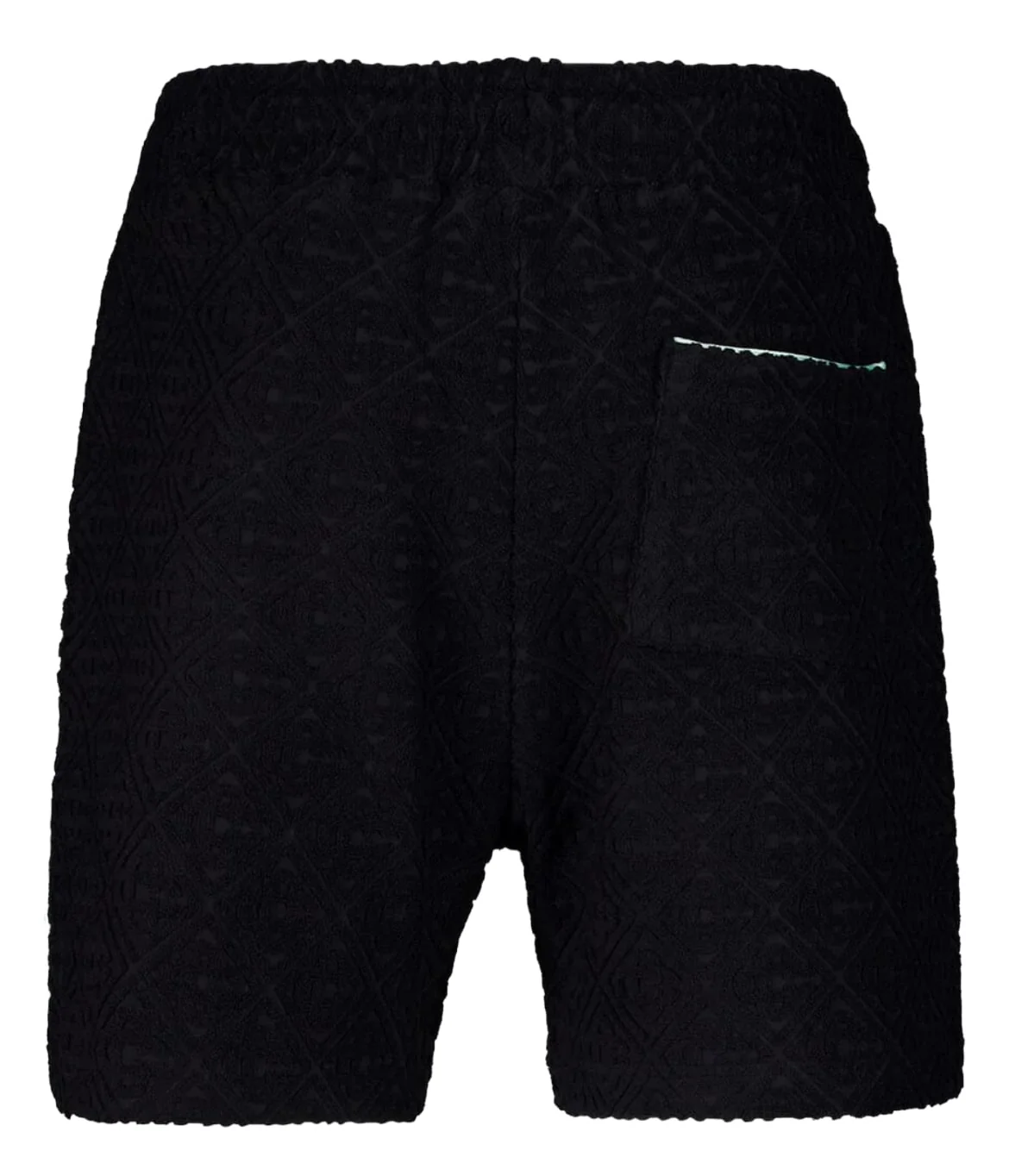Casablanca 'Black' Monogram Jacquard Towelling Shorts - Image 2