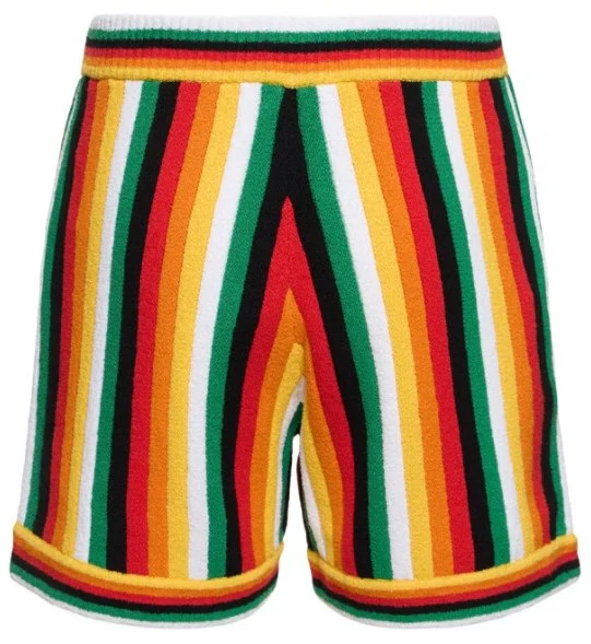 Casablanca Striped 'Toweling' Cotton Shorts - Image 2