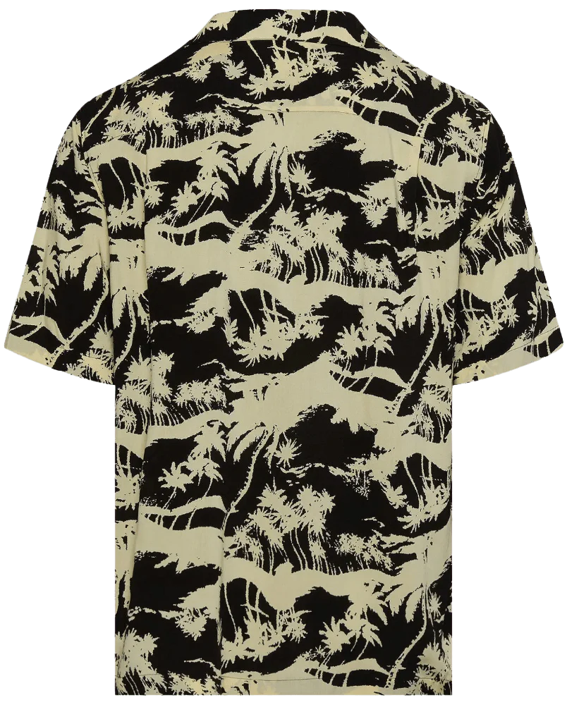 Celine Hawaiian Shirt Black Paille - Image 2