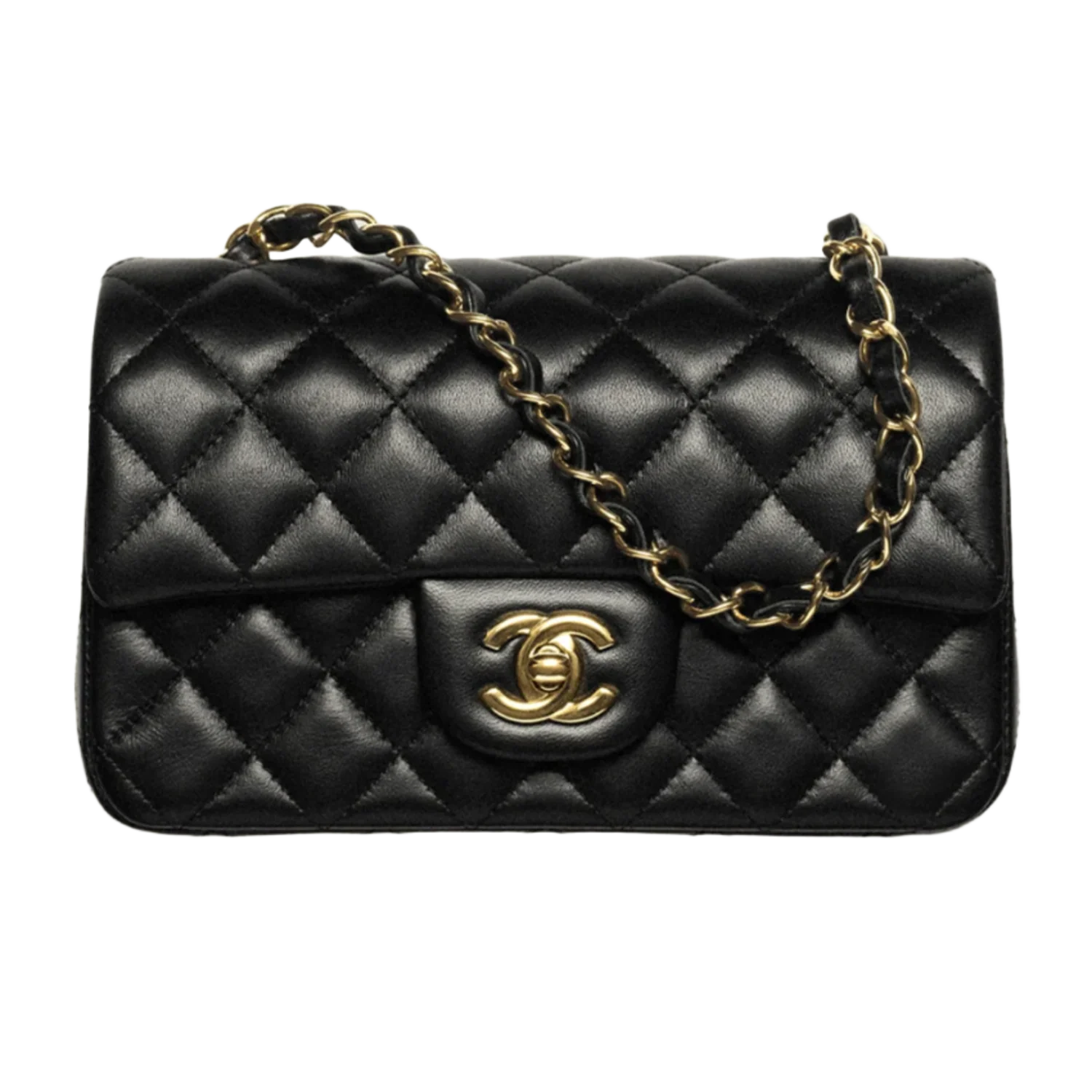 Chanel 2026 'Black' Lambskin Quilted Mini Classic Handbag
