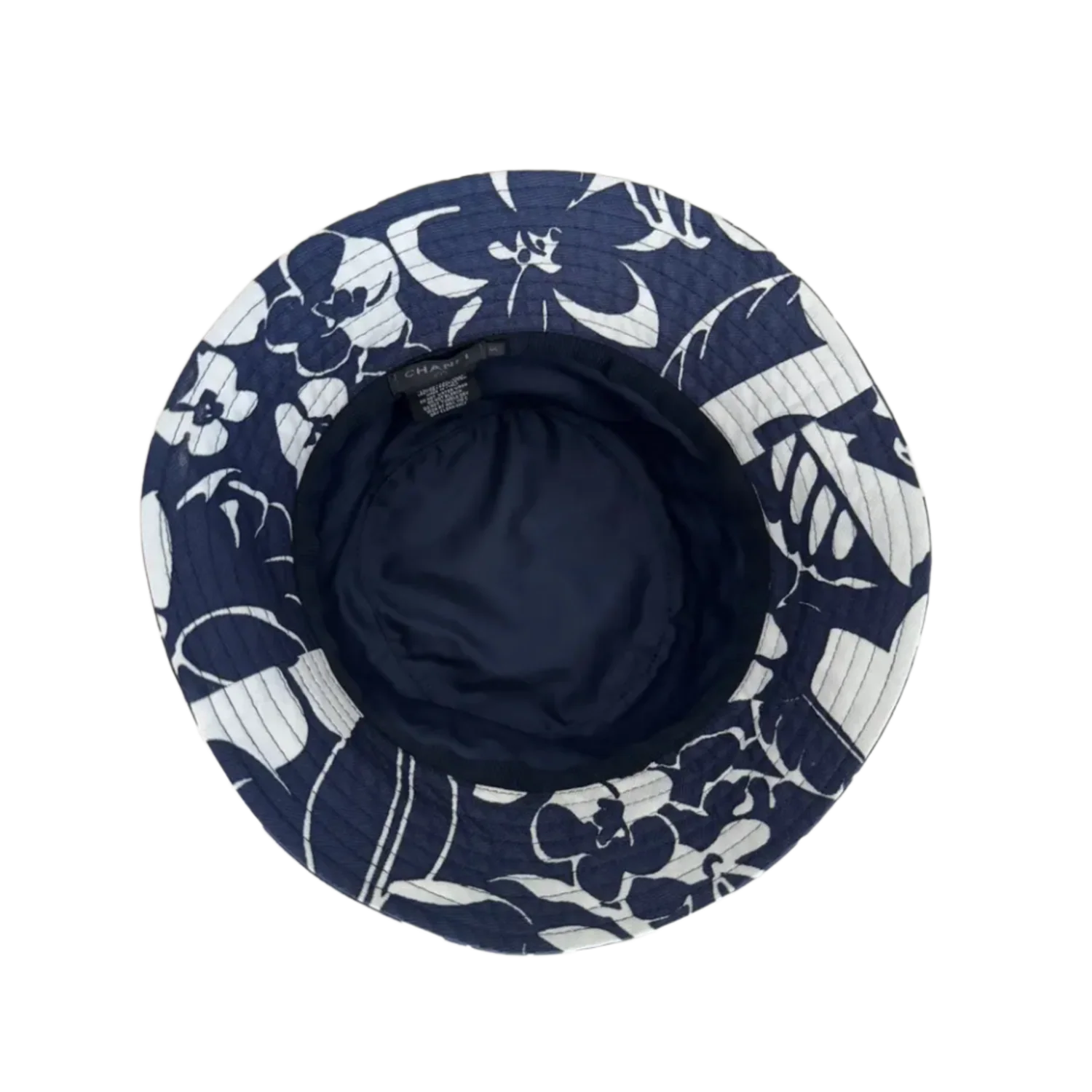 Chanel 21M 'Navy Tropical CC' Bucket Hat - Image 2