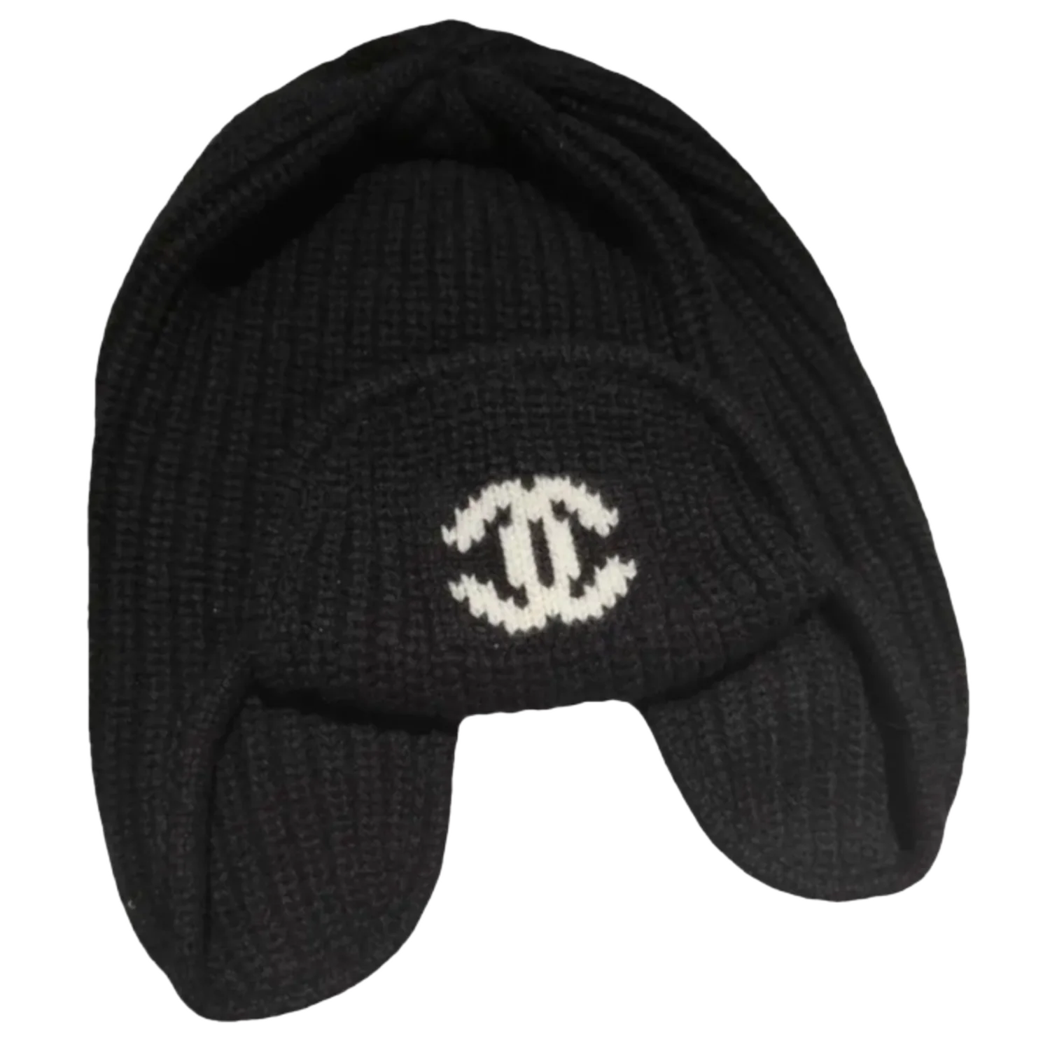 Chanel 'Cashmere CC' Ear Muffed Hat