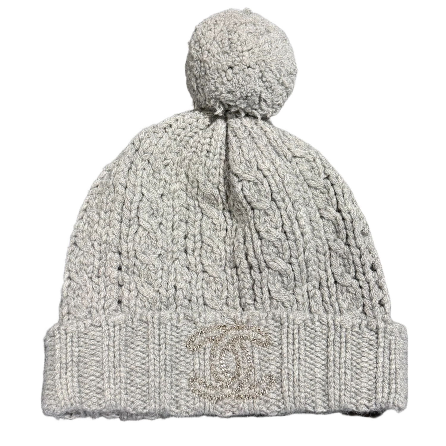 Chanel 'Cashmere CC Silver' Beanie