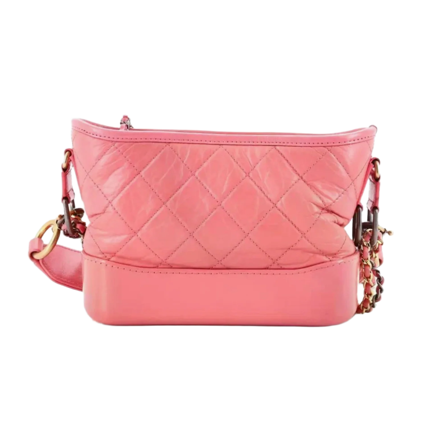 Chanel 'Gabrielle Hobo' Pink Quilted Aged Small Calfskin Bag - Image 2