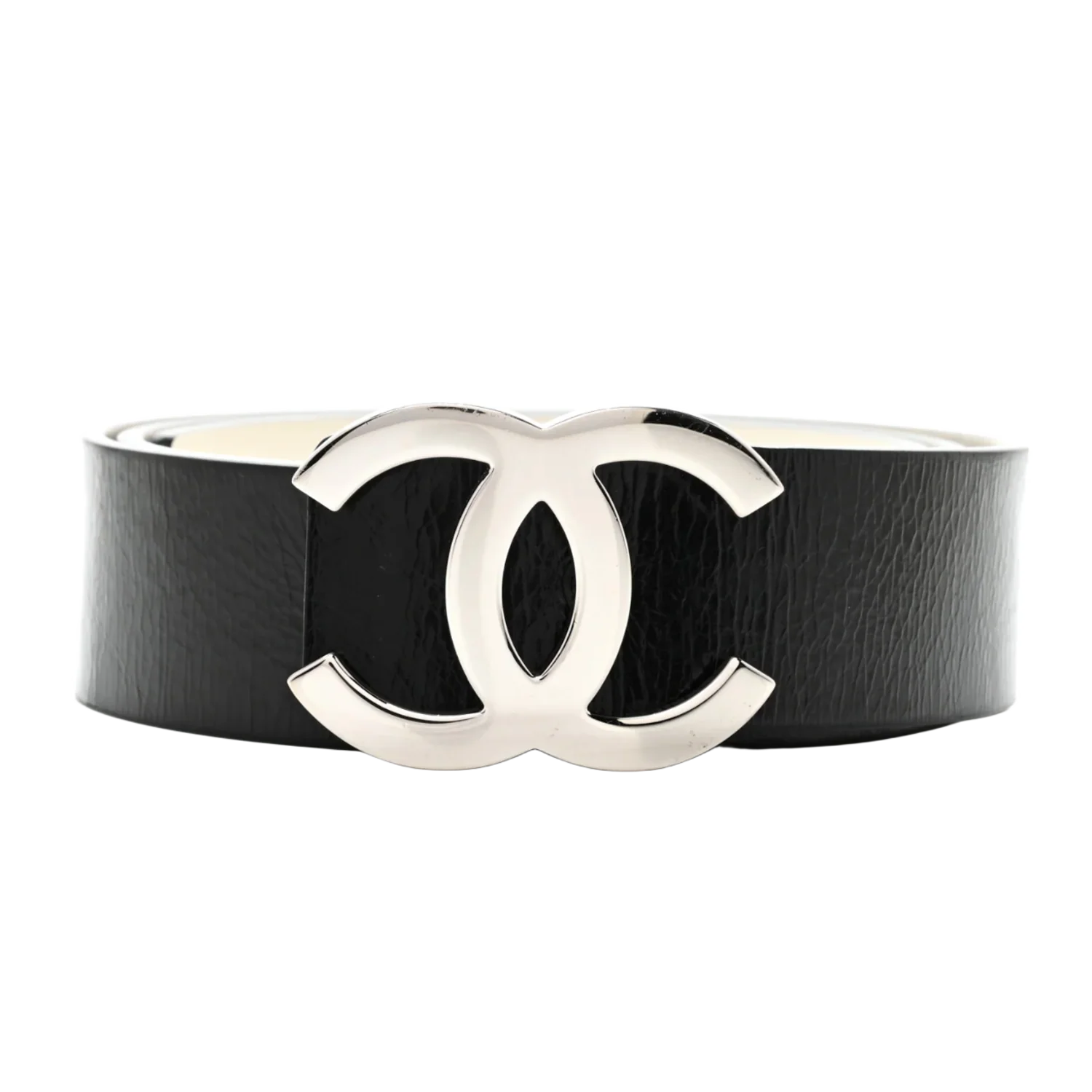 Chanel 'Patent Calfskin CC' Reversible Belt - Image 2