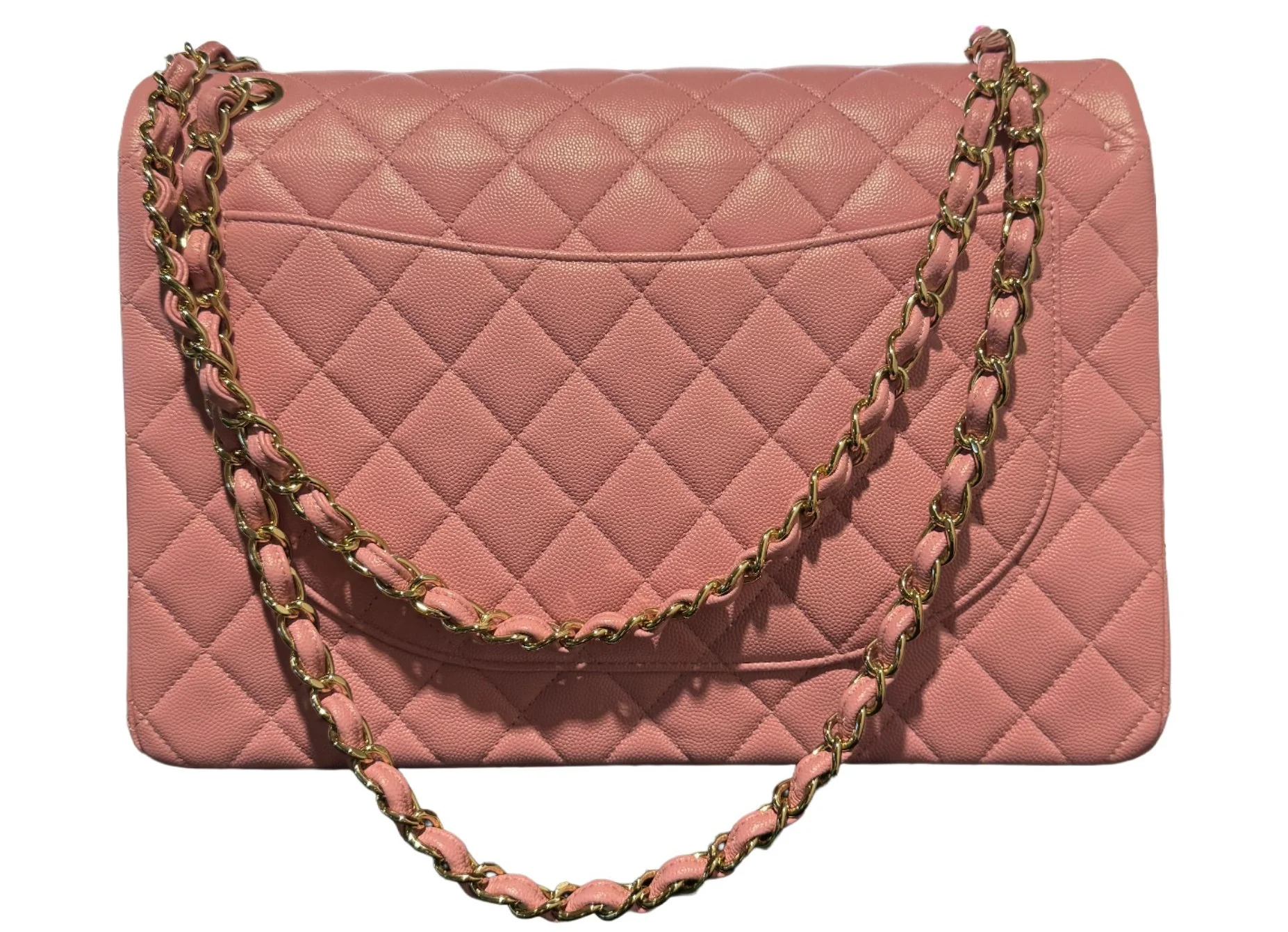 Chanel 'Pink' Classic Maxi Double Flap Bag - Image 2