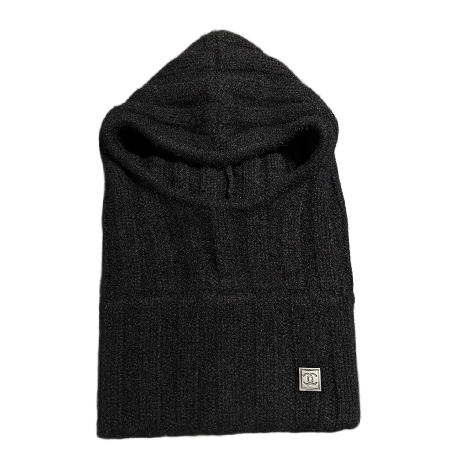 Chanel 'Sport Cashmere' Black Balaclava