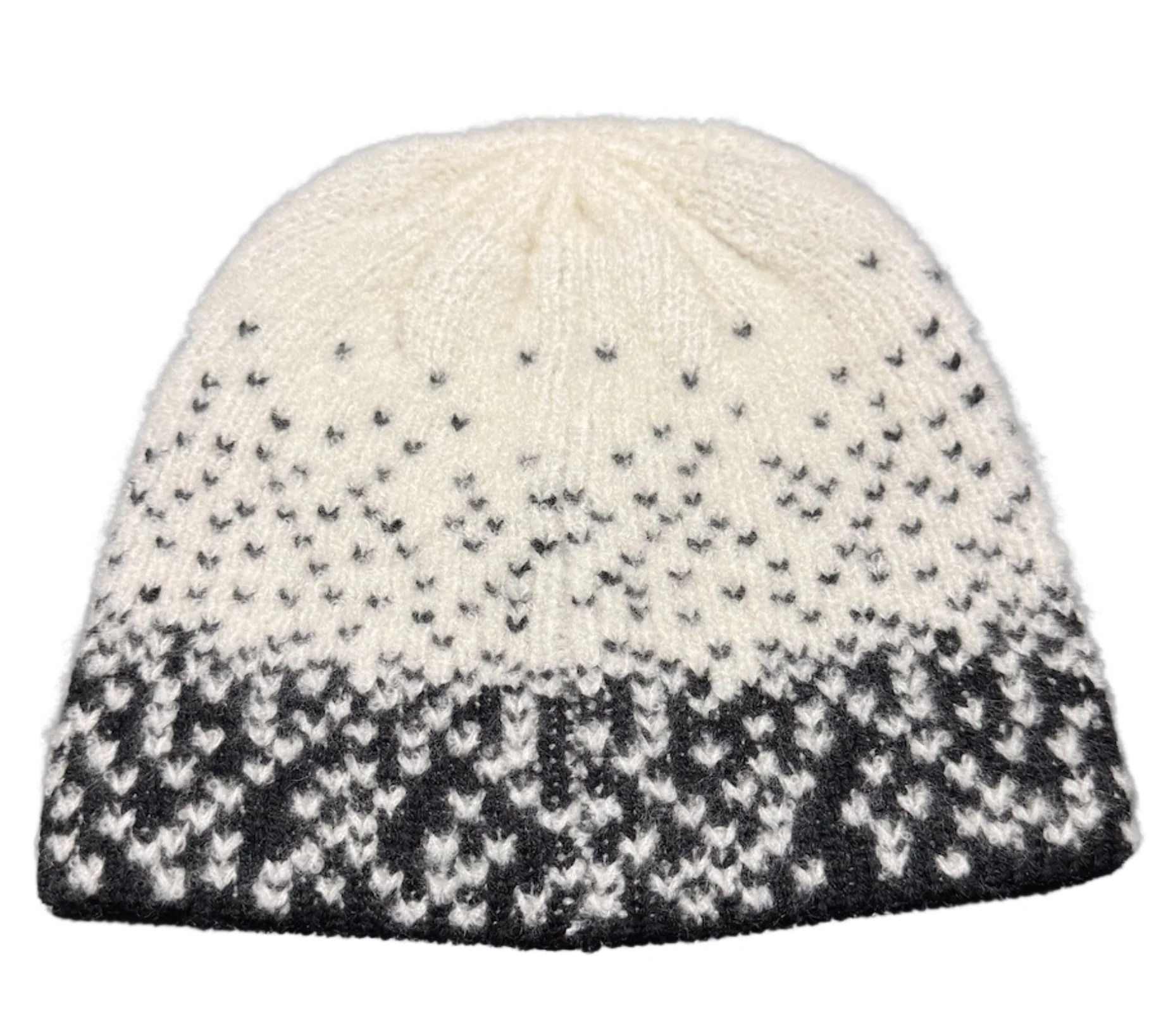 Chanel 'White & Black' Cashmere & Wool Beanie - Image 2
