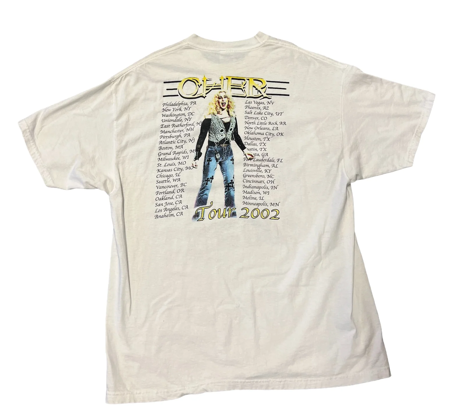 Cher '2002 Tour' Vintage Tee - Image 2