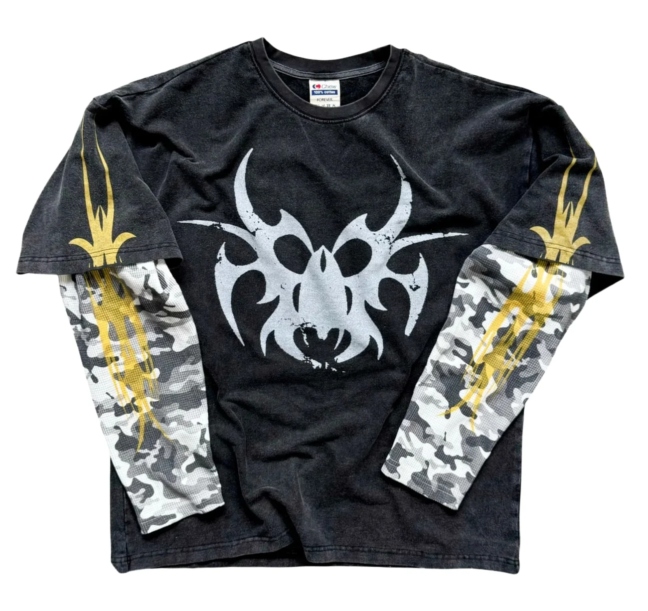 Chew Forever 'Snow Camo' Double-Layered Longsleeve