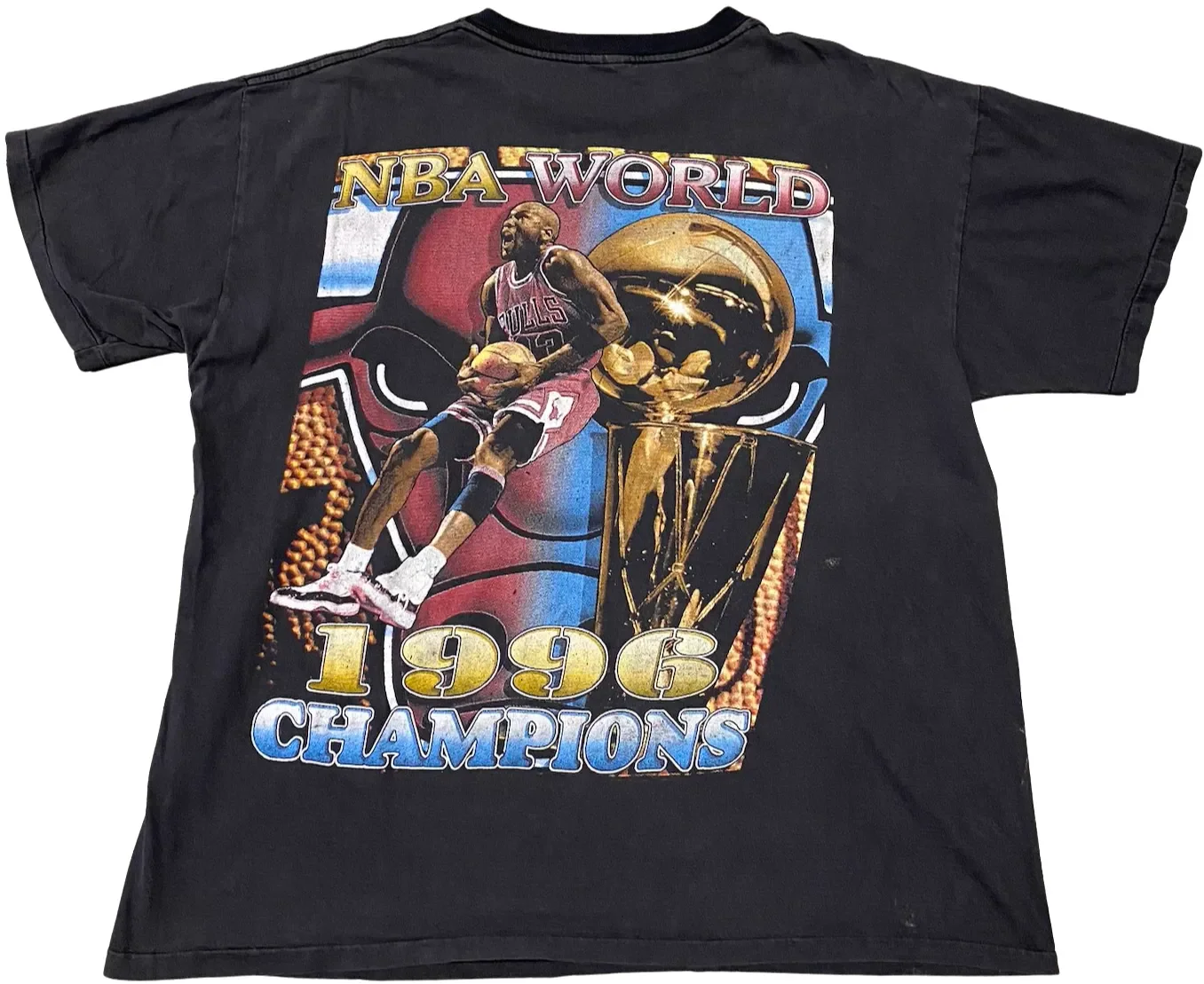 Chicago Bulls '1996 World Champions' Vintage Tee - Image 2