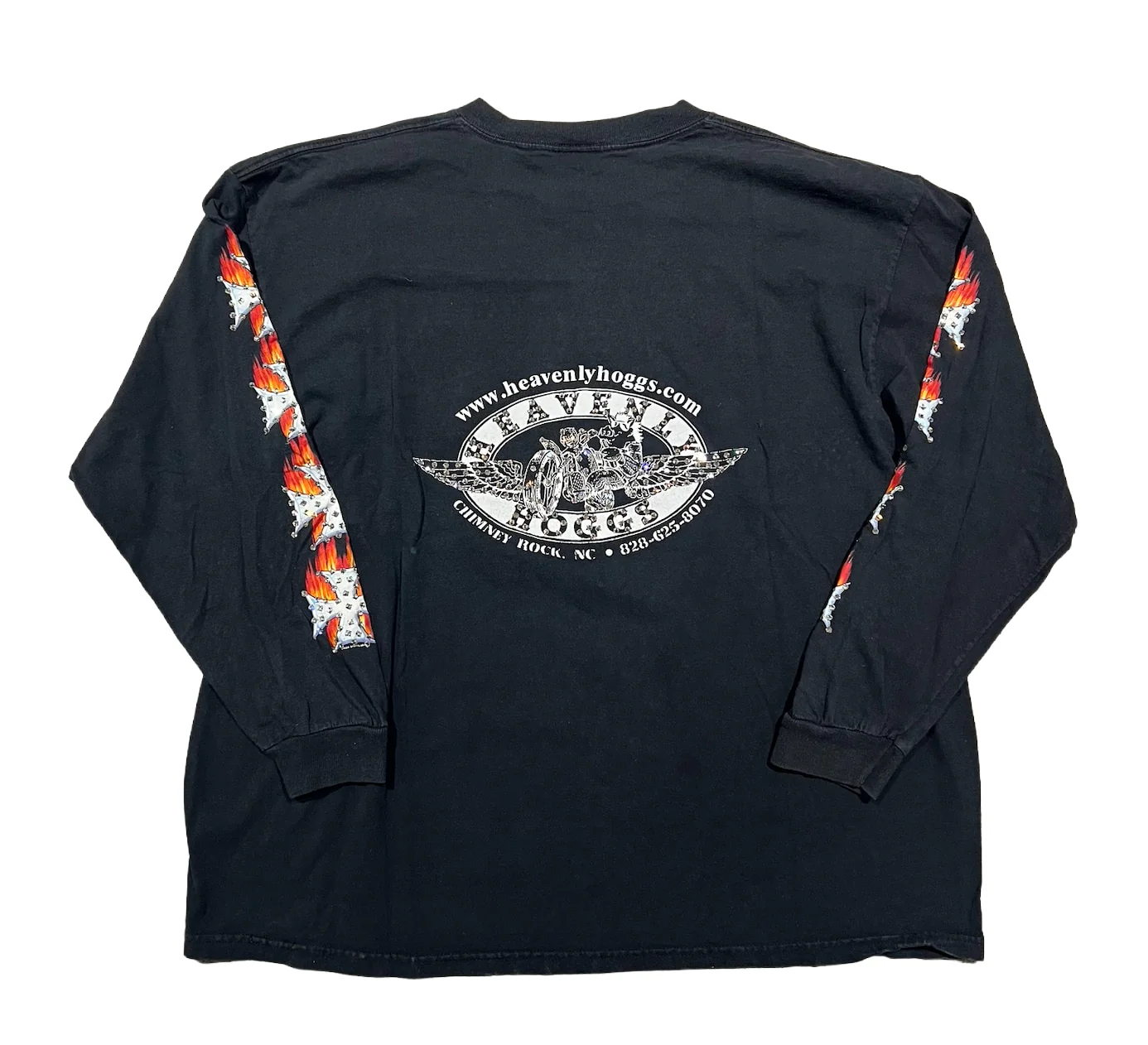 Choppers 'Heavenly Hogs' Rhinestone Vintage Longsleeve - Image 2