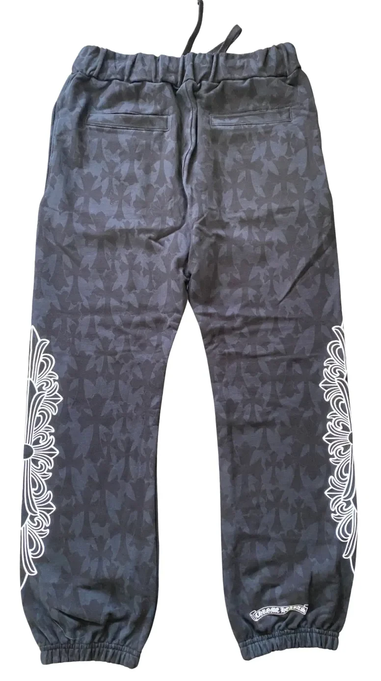 Chrome Hearts All Over 'Cemetery Print' Black Sweatpants - Image 2