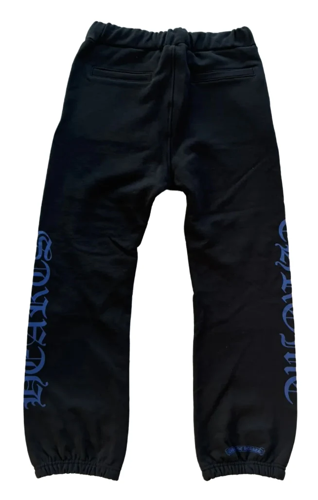 Chrome Hearts 'Black Blue' Horseshoe Logo Sweatpants - Image 2