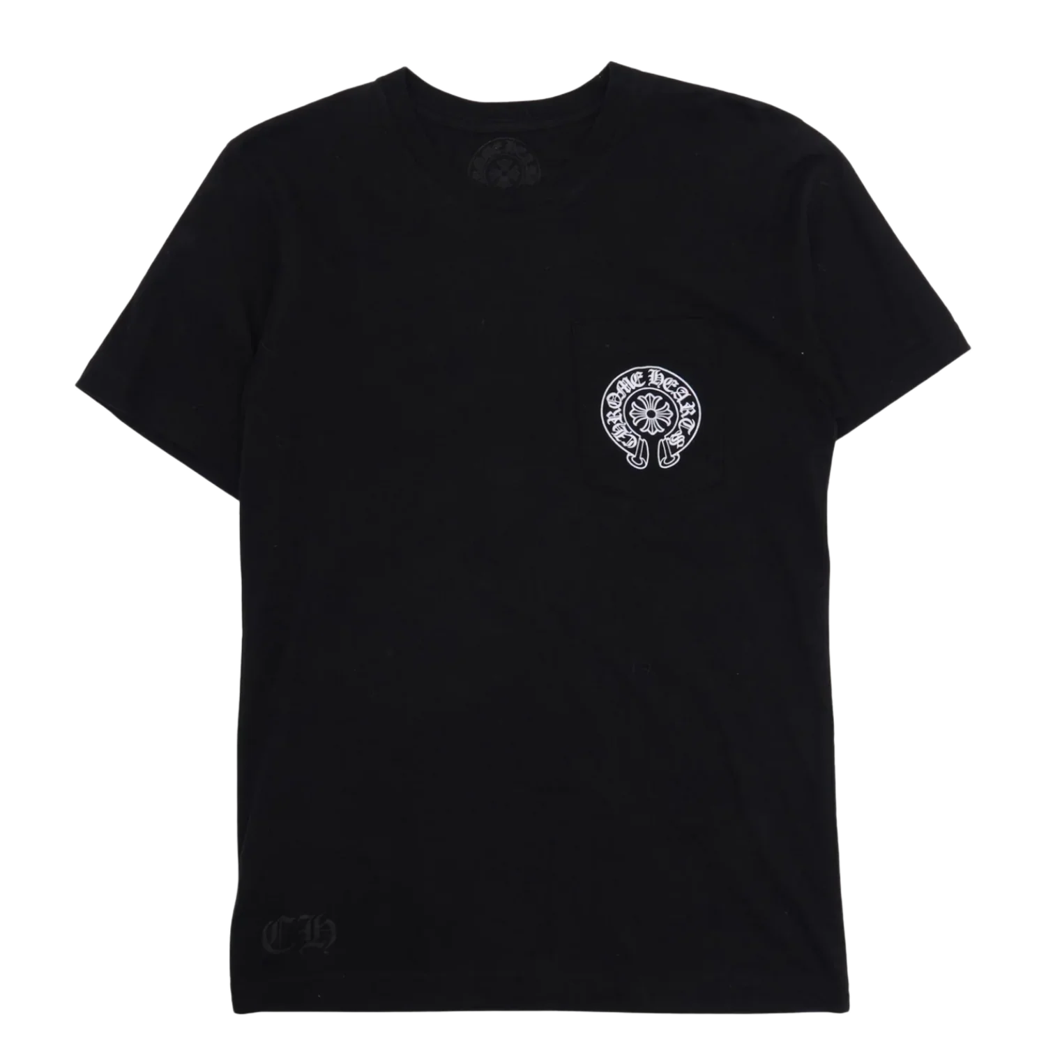 Chrome Hearts 'Black' Paris Horseshoe Logo Pocket T-Shirt