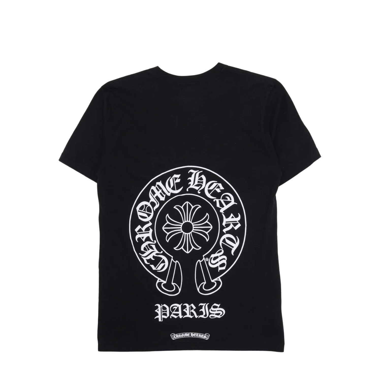 Chrome Hearts 'Black' Paris Horseshoe Logo Pocket T-Shirt - Image 2