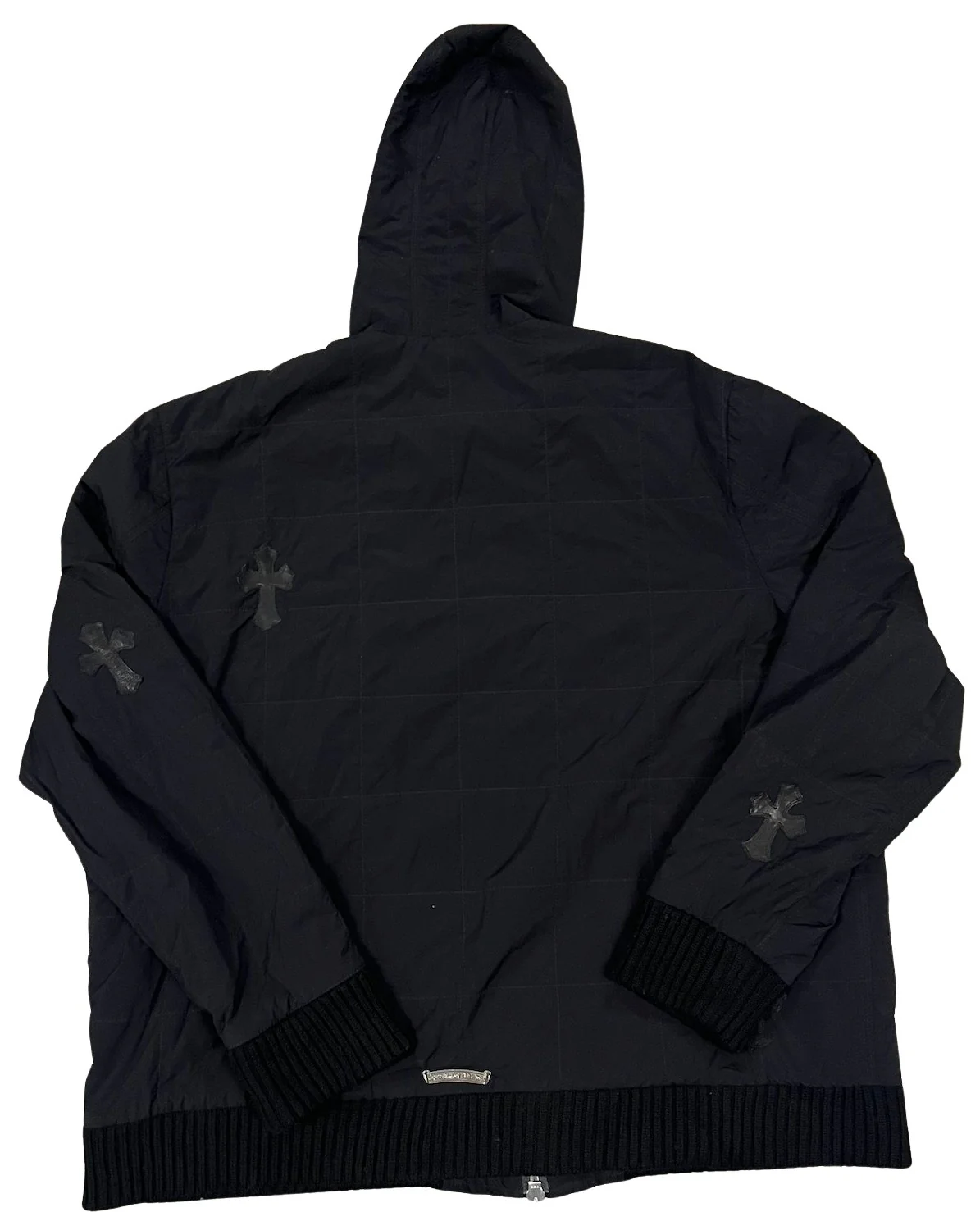 Chrome Hearts 'Black Patch' Nylon Zip-Up Jacket - Image 2
