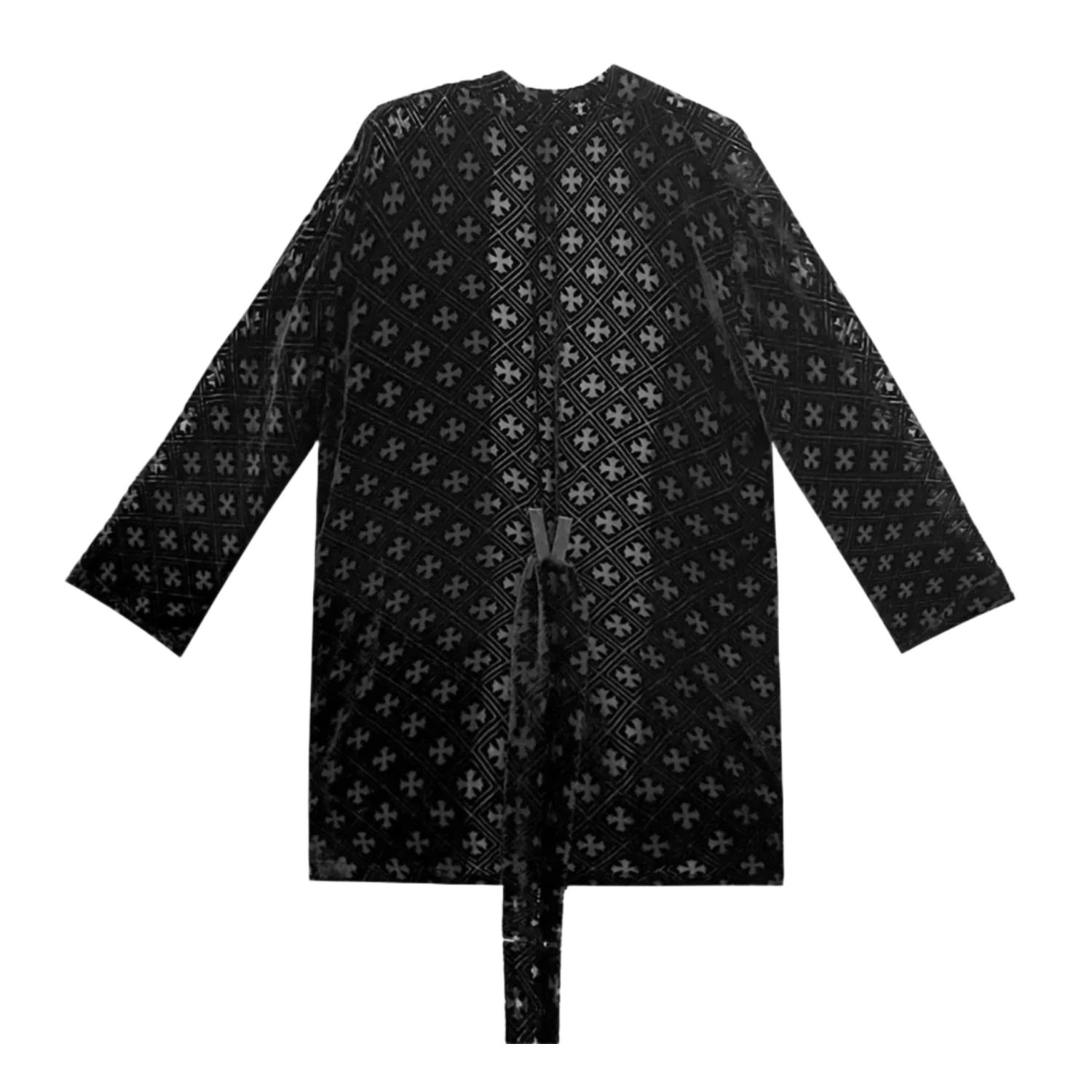 Chrome Hearts 'Black' Velvet Cross Nightgown - Image 2