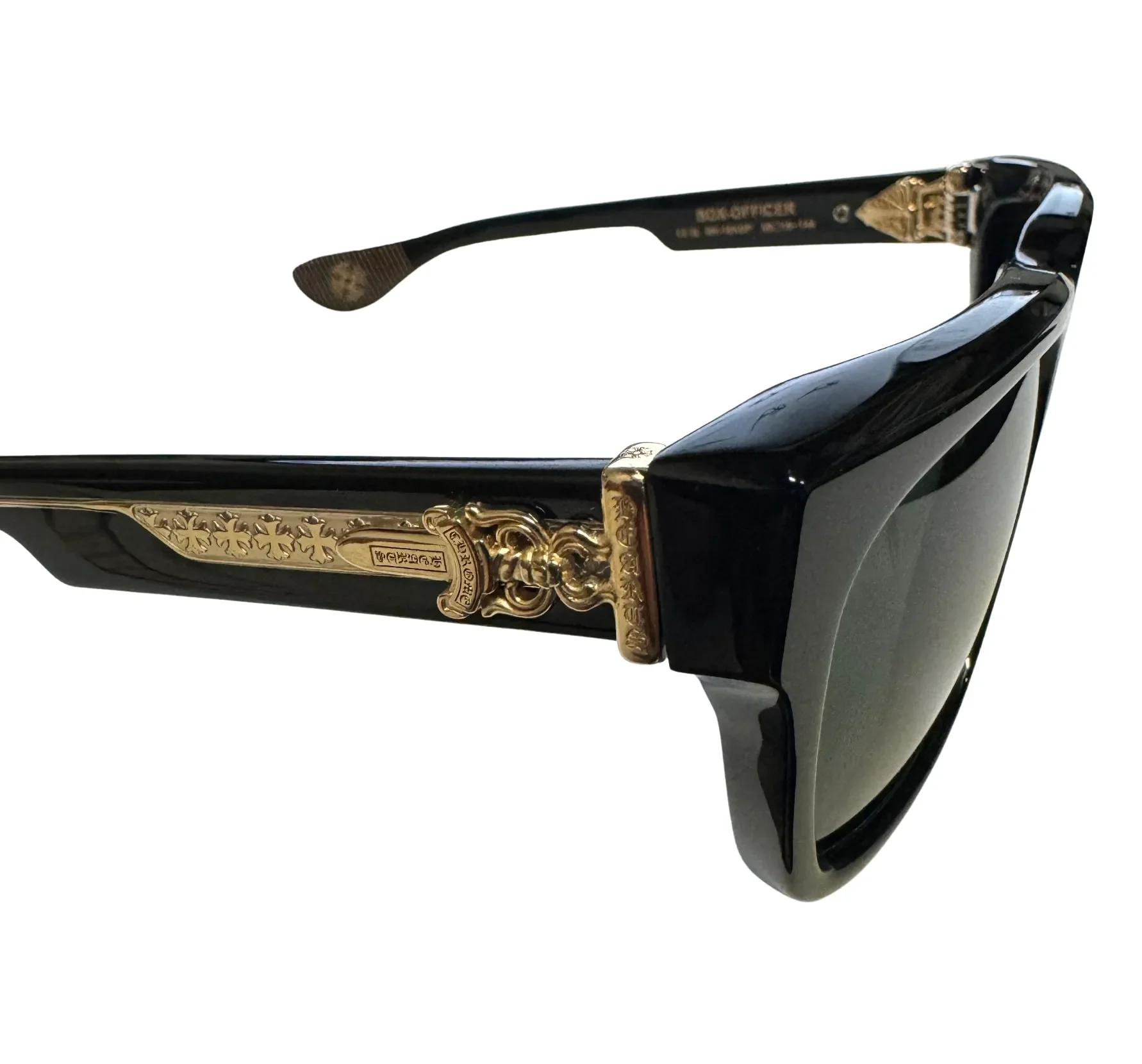 Chrome Hearts 'Box Officer' 18k Black Sunglasses - Image 2