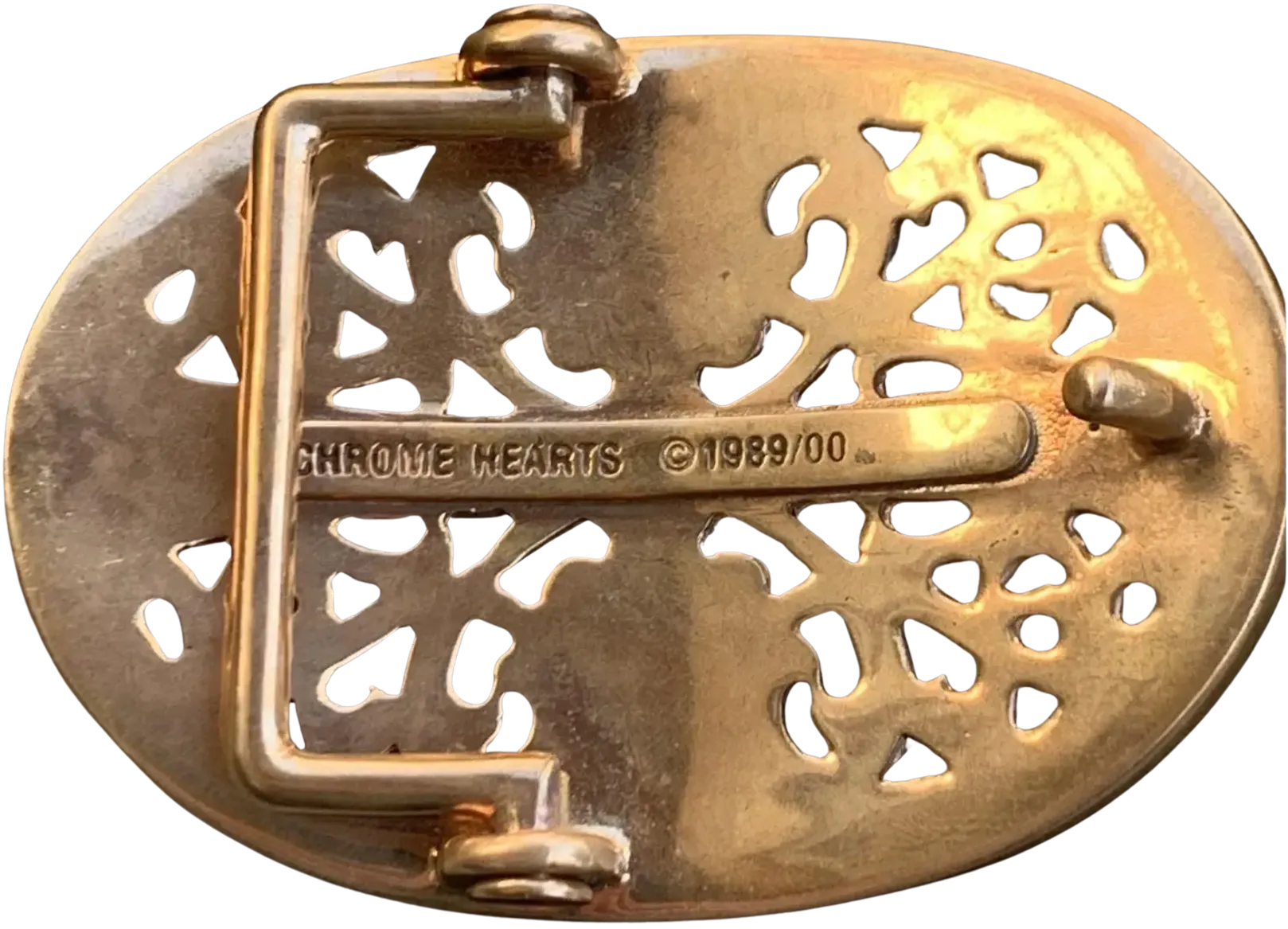 Chrome Hearts 'Bronze' Oval Cross Belt Buckle - Image 2