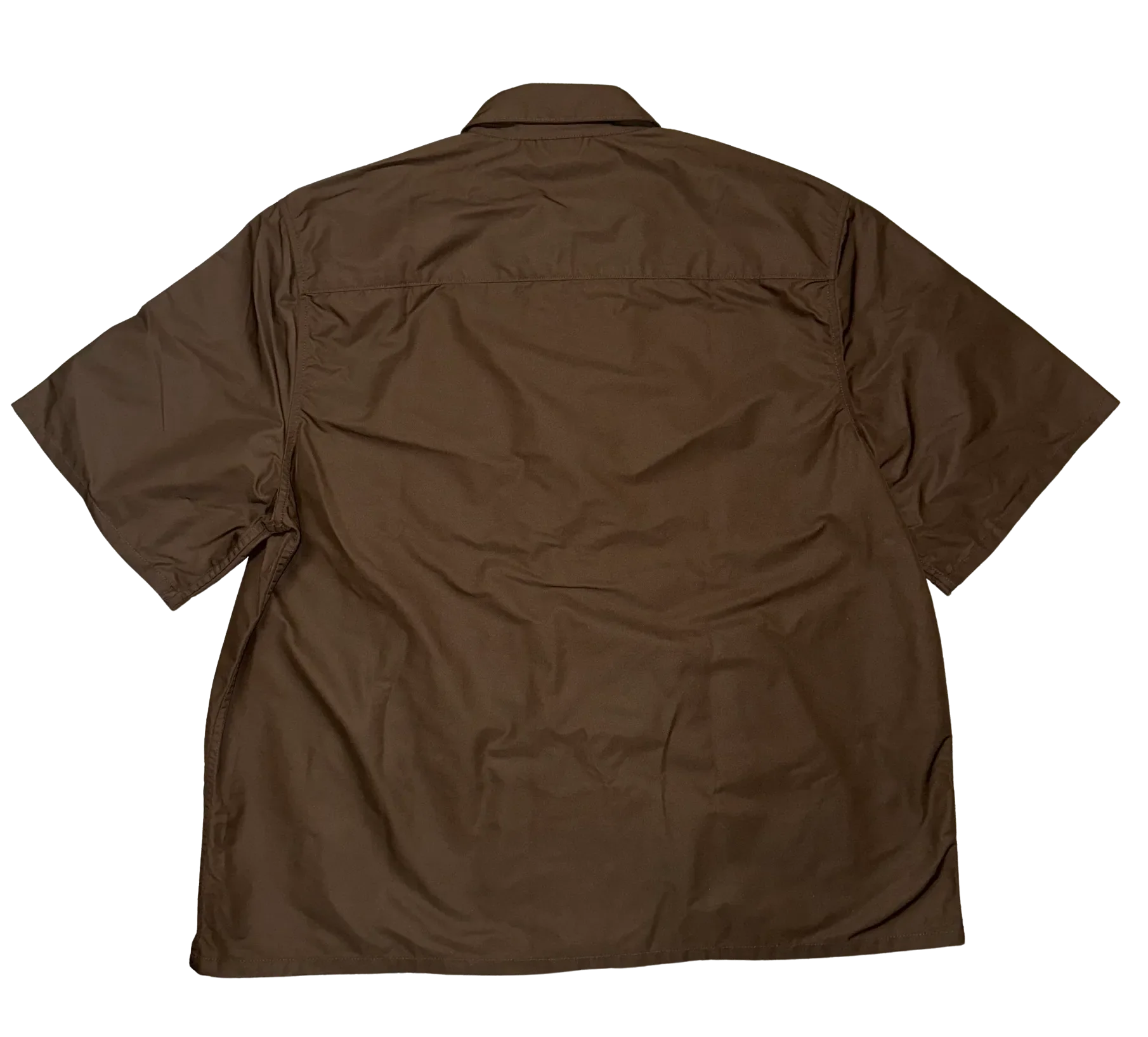 Chrome Hearts 'Brown' Nylon Leather Pocket Zip Shirt - Image 2
