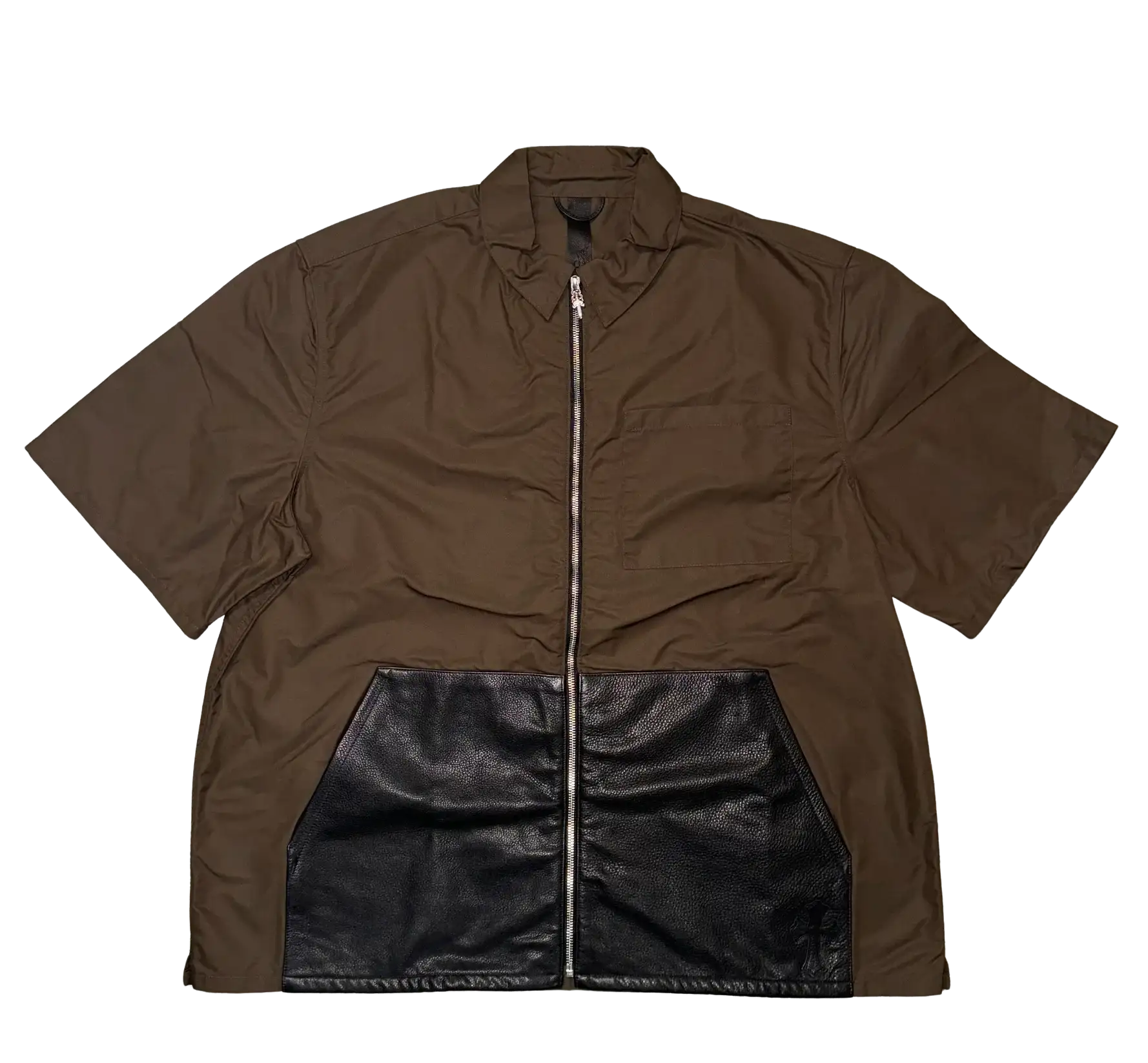 Chrome Hearts 'Brown' Nylon & Leather Double Knee Carpenter Short Set
